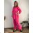 Kleid mit Knöpfen und geknöpften Damen (uni s-m) ITALIAN FASHION IM2203948