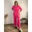 Kleid mit Knöpfen und geknöpften Damen (uni s-m) ITALIAN FASHION IM2203948
