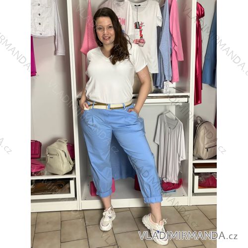 Sommerkleid oval Kurzarm Damen Übergröße (50/52/54 Einheitsgröße) ITALIAN FASHION IM425011