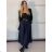 Sukně dlouhá s páskem dámská MARIA (S/M/L ONE SIZE) ITALSKÁ MÓDA IMPLU26G03392/DUR S/M/L béžová