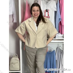 Ärmellose Jacke mit langen Ärmeln (uni sl) ITALIENISCHE Mode IMC17326