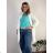 Sommerkleid oval Kurzarm Damen Übergröße (50/52/54 Einheitsgröße) ITALIAN FASHION IM425011