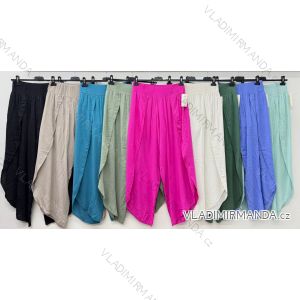 Summer dress oval short sleeve women's oversized (50/52/54 ONE SIZE) ITALIAN FASHION IM425011