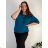 Sommerkleid oval Kurzarm Damen Übergröße (50/52/54 Einheitsgröße) ITALIAN FASHION IM425011