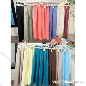 Sukně dlouhá s páskem dámská (S/M/L ONE SIZE) ITALSKÁ MÓDA IMC26136