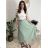 Sukně  s páskem dlouhá dámská WENDY (S/M/L ONE SIZE) ITALSKÁ MÓDA IMWHA26001/DUR S/M/L růžová
