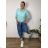 Übergroßer gestrickter Langarmpullover für Damen (S/M EINHEITSGRÖSSE) ITALIAN FASHION IMSN2416125 S / M / L dunkelblau