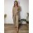 Sommerkleid oval Kurzarm Damen Übergröße (50/52/54 Einheitsgröße) ITALIAN FASHION IM425011