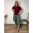 Sommerkleid oval Kurzarm Damen Übergröße (50/52/54 Einheitsgröße) ITALIAN FASHION IM425011