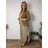 Nohavice letné dámske LORA (S/M/L ONE SIZE) TALIANSKA MÓDA IM42610111/DU S/M/L béžová