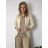 Sako tenké jarní dlouhý rukáv dámské (S/M/L ONE SIZE) ITALSKÁ MÓDA IMD24025/DUR tm. hnědá S/M/L