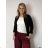 Sako tenké jarní dlouhý rukáv dámské (S/M/L ONE SIZE) ITALSKÁ MÓDA IMD24025/DUR tm. hnědá S/M/L