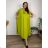 Shirt extended 3/4 long sleeve women's (L/XL/2XL ONE SIZE) ITALIAN FASHION IM423025 -   modrá petrolejová -   54/56/58