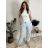 Kalhoty elegantní dámské (S/M/L ONE SIZE) ITALSKÁ MÓDA IM426030/DUR khaki S/M/L