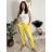 Kalhoty elegantní dámské (S/M/L ONE SIZE) ITALSKÁ MÓDA IM426030/DUR khaki S/M/L