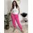 Kalhoty elegantní dámské (S/M/L ONE SIZE) ITALSKÁ MÓDA IM426030/DUR khaki S/M/L