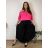 Sommerkleid oval Kurzarm Damen Übergröße (50/52/54 Einheitsgröße) ITALIAN FASHION IM425011
