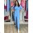 Kleid mit Knöpfen und geknöpften Damen (uni s-m) ITALIAN FASHION IM2203948
