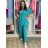 Kleid mit Knöpfen und geknöpften Damen (uni s-m) ITALIAN FASHION IM2203948