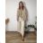 Kalhoty oversize dlouhé letní dámské nadrozměr RENATE (42/44/46 ONE SIZE) ITALSKÁ MÓDA IM42600013