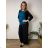 Kalhoty oversize dlouhé letní dámské nadrozměr RENATE (42/44/46 ONE SIZE) ITALSKÁ MÓDA IM42600013