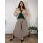 Women's Long Pants (XL/2XL/3XL ONE SIZE) ITALIAN FASHION IMC24019  black