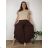 Lange Damenhose (XL/2XL/3XL ONE SIZE) ITALIAN FASHION IMC24019  dunkelbraun