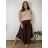Lange Damenhose (XL/2XL/3XL ONE SIZE) ITALIAN FASHION IMC24019  dunkelbraun