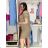 Women's short sleeve summer dress (S/M/L ONE SIZE) ITALIAN FASHION IMC26006