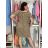 Women's short sleeve summer dress (S/M/L ONE SIZE) ITALIAN FASHION IMC26006