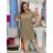 Women's short sleeve summer dress (S/M/L ONE SIZE) ITALIAN FASHION IMC26006