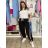 Summer dress oval short sleeve women's oversized (50/52/54 ONE SIZE) ITALIAN FASHION IM425011