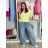 Damenjeans mit weitem Bein, lang, übergroß (38-48) GOODIES GOD253848