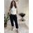 Summer dress oval short sleeve women's oversized (50/52/54 ONE SIZE) ITALIAN FASHION IM425011