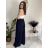 Women's short sleeve summer casual dress (S/M/L ONE SIZE) ITALIAN FASHION IMWGB25022 S / M / L beige