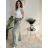 Elegantes Hemd Langarm Damen Kleid (S / M ONE SIZE) ITALIAN FASHION IMWY21734 S / M / L schwarz