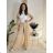 Elegantes Hemd Langarm Damen Kleid (S / M ONE SIZE) ITALIAN FASHION IMWY21734 S / M / L schwarz