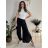 Kalhoty letní zavinovací dlouhé oversize dámské GINIE (S/M/L ONE SIZE) ITALSKÁ MÓDA IMD24250