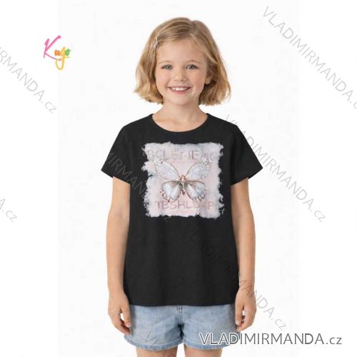 Tričko krátký rukáv dorost dívčí (134-164) KUGO BC2406A