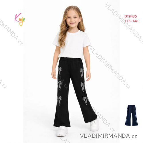 Tepláky dlouhé dětské až dorost dívčí (116-146) KUGO DT9435