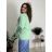 Sako s podšívkou dlhý zhrnutý rukáv dámske (S/M/L ONE SIZE) TALIANSKA MÓDA IM423JANE