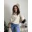 Women's Long Sleeve Jacket (S/M ONE SIZE) ITALIAN FASHION IMWB232761 S / M / L růžová lososová