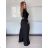 Nohavice elegantní dlhé s páskem dámske SANDRA (S/M/L ONE SIZE) TALIANSKA MÓDA IMPVN262471