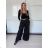 Women's Long Pants (S/M ONE SIZE) ITALIAN FASHION IMPDY23LC5918 S / M / L black