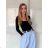 Women's long pants (SL) ITALIAN FASHION IMPLP2328920098 S / M white