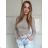 Women's long elegant dress with straps (S/M ONE SIZE) ITALIAN FASHION IMPLP2389050135 S / M grey