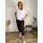 Summer dress oval short sleeve women's oversized (50/52/54 ONE SIZE) ITALIAN FASHION IM425011  light beige