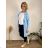 Summer dress oval short sleeve women's oversized (50/52/54 ONE SIZE) ITALIAN FASHION IM425011