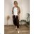 Summer dress oval short sleeve women's oversized (50/52/54 ONE SIZE) ITALIAN FASHION IM425011 44/46/48 beige