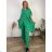 Souprava elegantní, letní kalhoty a tunika dámské nadrozměr SIDONIE (48/50/52/54 ONE SIZE) ITALSKÁ MÓDA IMWTC26001/DU 48/50/52 Černá